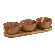 SET APERITIF ACACIA MINA 4 PIECES